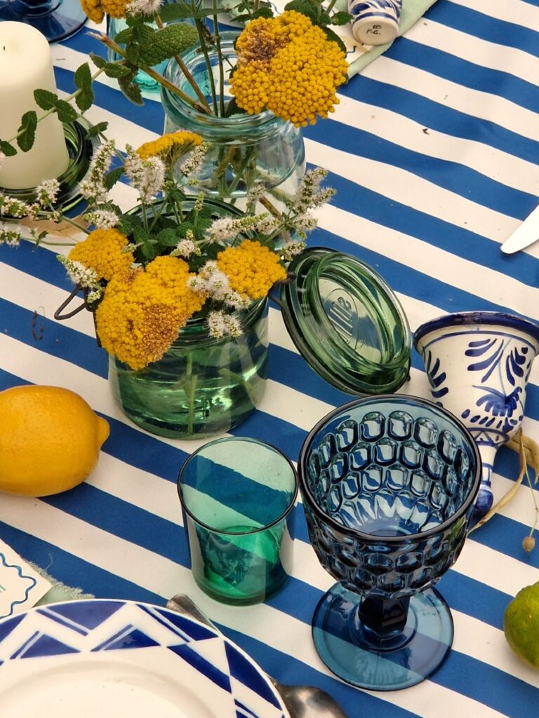 table mariage théme méditerranée